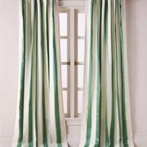 Anthropologie woven rugby stripe curtain (three 84 x 50 panels)